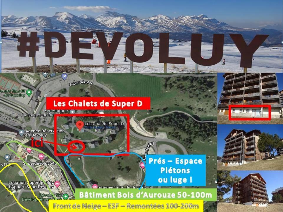 Appartement 8-10 Personnes Superdevoluy Hautes Alpes Rez De Chaussee Vue Panoramique 3 Chambres Saint-Étienne-en-Dévoluy 外观 照片