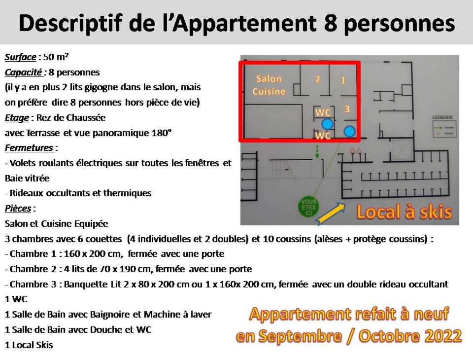 Appartement 8-10 Personnes Superdevoluy Hautes Alpes Rez De Chaussee Vue Panoramique 3 Chambres Saint-Étienne-en-Dévoluy 外观 照片