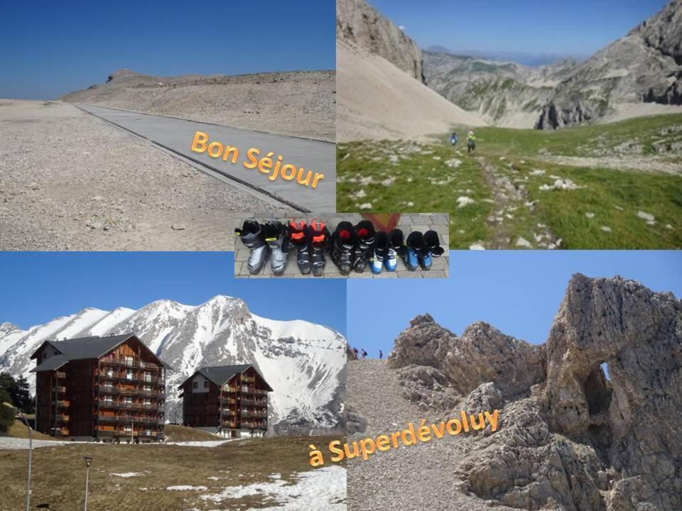 Appartement 8-10 Personnes Superdevoluy Hautes Alpes Rez De Chaussee Vue Panoramique 3 Chambres Saint-Étienne-en-Dévoluy 外观 照片