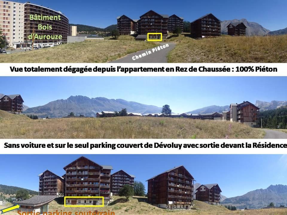 Appartement 8-10 Personnes Superdevoluy Hautes Alpes Rez De Chaussee Vue Panoramique 3 Chambres Saint-Étienne-en-Dévoluy 外观 照片