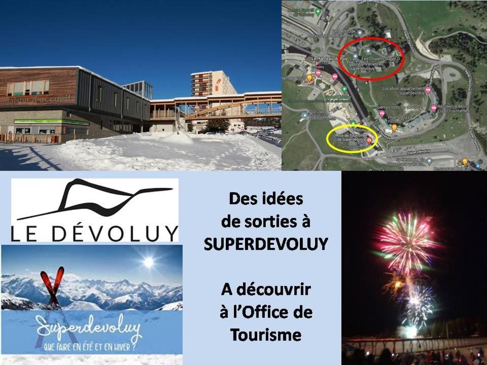 Appartement 8-10 Personnes Superdevoluy Hautes Alpes Rez De Chaussee Vue Panoramique 3 Chambres Saint-Étienne-en-Dévoluy 外观 照片